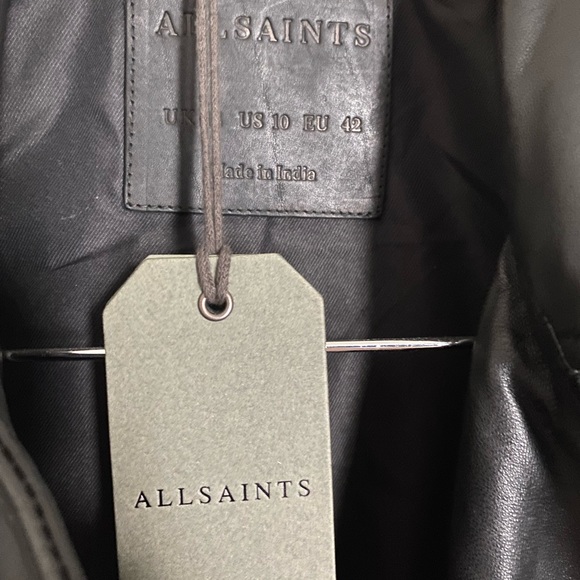 All Saints Balfern Leather Jacket - Picture 4 of 4